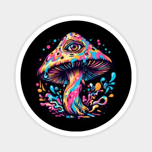 Psychedelic trip magical Mushroom Magnet